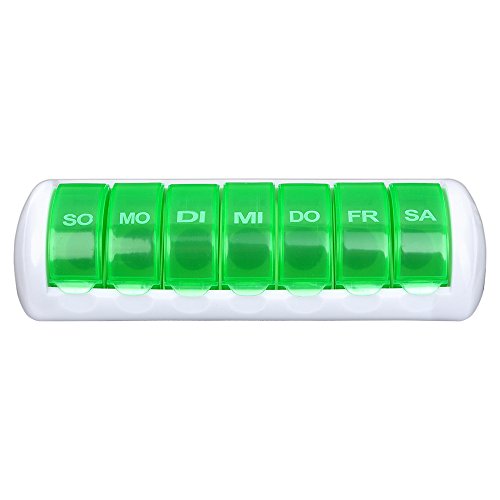 Tablettenbox- auch einzelne Tage verwendbar- Pillen Tabletten Box 7 Tage Schachtel Tablettendose Pillendose Pillenbox Tablettenboxen Pillendosen Pillen Dose - 2