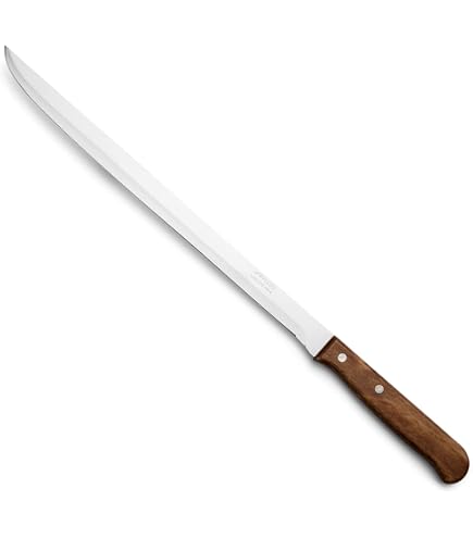 AUSONIA Schinkenschneider – 30 Cm Lange Klinge Aus 440er Edelstahl, Schmal & Scharf Für Dünne Scheiben
