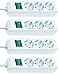 Produktbild 4er Sparpack Brennenstuhl Eco-Line Steckdosenleiste 3-fach mit Schalter weiß 3m Kabel