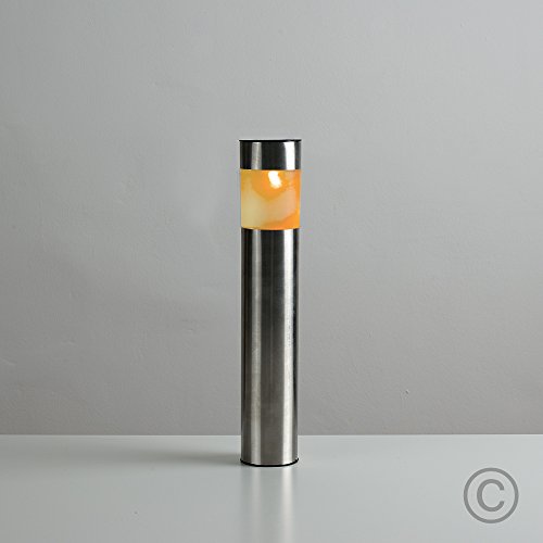 Moderne Solarleuchten aus Edenstahl – wiederaufladbare LED Pollerleuchten mit RGB-Einstellungen für die Garten – 4er - 6