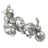 Fitting = Sprung-Ring Trike Motorrad Sterling Silber Charm .925 X1 Biker Fahrrad Dreiräder Charms sslp3440