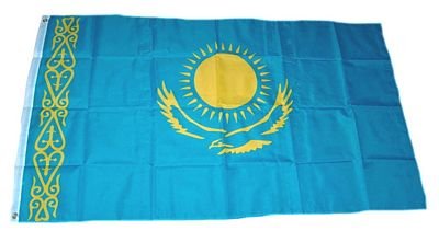 Fahne / Flagge Kasachstan NEU 90 x 150 cm Flaggen