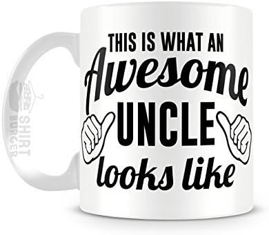 This Is What An Awesome Uncle Looks Like Mug 11oz Ceramic Coffee Mug by Cotton Cult