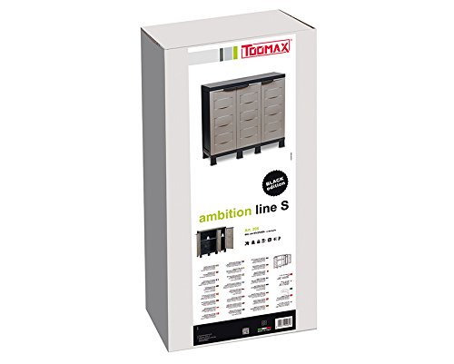 Toomax Z208R050 Kunststoffschrank Ambition Line S, Schwarz - 3