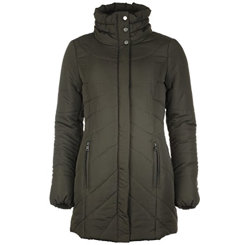 Womens Only Womens Marge Padded Coat in Khaki - 12