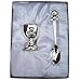 NEW Silver Plated Teddy Egg Cup & Spoon Boxed Set with Christening Gift Bag & Tag