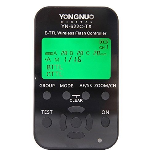 Yongnuo yn622tx Canon Wireless Shutter Flash (TTL, LCD, 100 m, schwarz