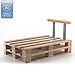 Produktbild Holzlehne Lehne für Palettenkissen 70 cm Rückenlehne Palettenlehne Seitenlehne Palettensofalehne Palettenpolster Kissen Sofa Polster Indoor Outdoor Anthrazit