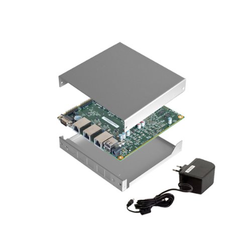 Preisvergleich Produktbild PC Engines APU.1D4 Bundle (Board, Netzteil, Speicher, silbernes Gehaeuse)