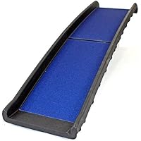 Pet Ramp für Hunde in Kunststoff, Falten leicht und stark (schwarz oder blau) (blau)
