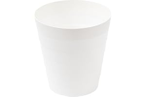Sinoba Papierkorb 6105 Mülleimer Abfalleimer Papiereimer Kunststoff ideal für Kinderzimmer Büro Küche Höhe 25 cm 9L (Weiß)