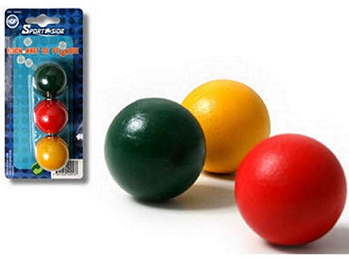 abrakado.nath Set 3 COCHONNETS DE Petanque Colores 3 CM Jeu DE Boule 3 But COCHONET