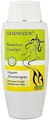 Greendoor Basisches Duschgel Ingwer-Zitronengras 250ml - aus der Naturkosmetik Manufaktur, ohne Silikon, ohne Sulfate, ohne Konservierungsmittel