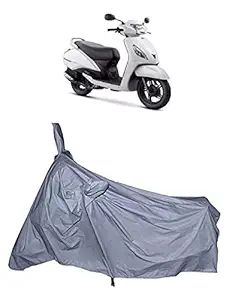 HEMSKAR Water Resistant Bike Scooter Cover Compatible with TVS Jupiter All Weather Protection (Silver)