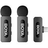 BOYA BY-V20 Type-C Kompakt Kablosuz Yaka Mikrofonu (Yeni Versiyon)