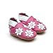 Soft Leather Baby Shoes Little Flowers Pink 6-12 months