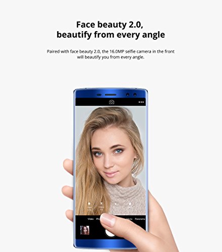 DOOGEE BL12000 PRO - 6.0 pollici (rapporto 18: 9) FHD + Smartphone Android 4G, carica rapida batteria 12000mAh, Octa Core da 2,5 GHz 6 GB + 128 GB, Quattro fotocamere - Nero