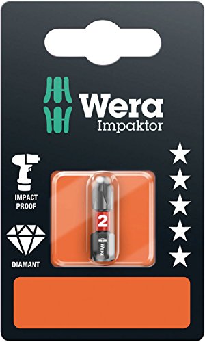 Wera 05073916001 Impaktor Bits 851/1 IMP DC SB PH 2 x 25 mm - 2