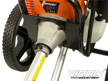 Benzin Kehrmaschine 3 PS Elektrostarter Schneeschieber Motorbesen Schneepflug Schneefräse - 7