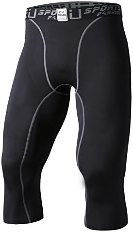 Zetti Mens Sports Compression leggings thermal Base Layer Under Skin Tights Fitness Short Pants