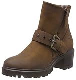 Bugatti Woman Damen Schuhe Leder Stiefel Stiefelette Boots Winter Schnee Reißverschluss Braun Grau