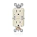 Produktbild Leviton GFNL1-T Self-Test SmartlockPro Slim GFCI Tamper-Resistant Receptacle with Guidelight and LED Indicator, 15 Amp, Light Almond by Leviton