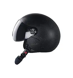 Steelbird Hi-Gn SBH-16 Pulse Dashing Open Face Helmet (Black, Medium)