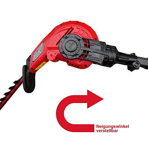 Teleskop Heckenschere Elektro 450W Hochentaster Hecken Trimmer 55cm - 8