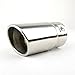 Price comparison product image Leadway universal Fits Car Stainless Steel Chrome Round Exhaust Tail Muffler Tip Pipe