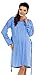 Zeta Ville Women's Nursing Nightdress Robe Labour Hospital Gown MIX & MATCH 552c (Robe - Blue, UK 14/16)