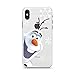 Price comparison product image Finoo Mobile Phone Case Suitable for X/XS - Disney Mobile Phone Case with Motif and Optimum Protection TPU Silicone Case Cover Protective Case - Olaf Stars