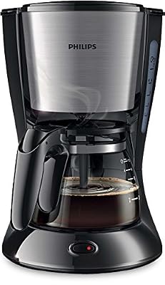 Philips HD7435/20 Cafetière Daily Mini Noir et métal 600 W Aroma Swirl