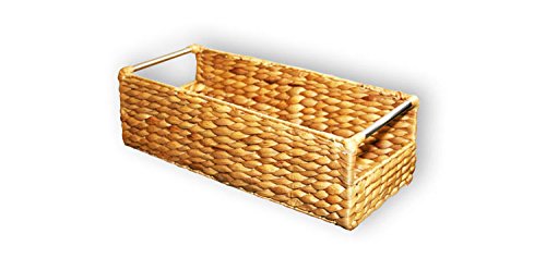 KMH®, Extra schmale Korb-Box aus geflochtener Wasserhyazinthe (#204034) - 3