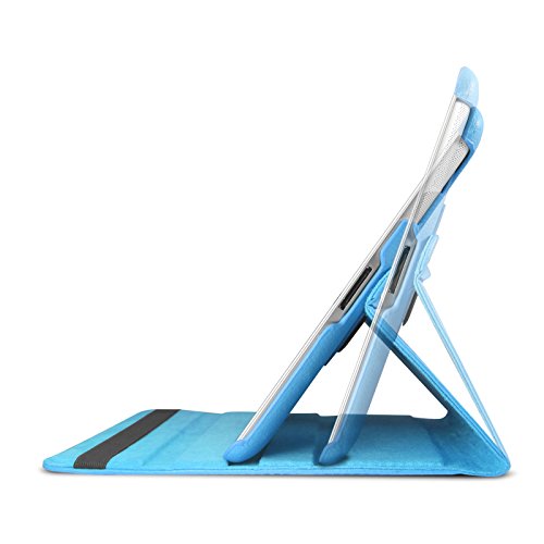 iPad 2 3 4 Hülle,Infiland PU Ledertasche lederhülle 360°Drehbarer Stand Smart Cover Case Schutzhülle Tasche Etui für Apple iPad 2,iPad 3, iPad 4(mit Auto Schlaf / Wach Funktion)(Hellblau) - 6