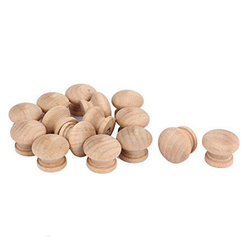 Preisvergleich Produktbild DealMux Küchenschrank Schranktür aus Holz Pull Knob Griff-Handgriff Khaki 28x23mm 15pcs