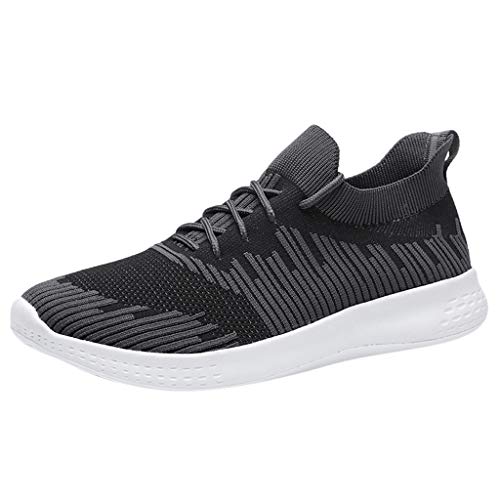 Preisvergleich Produktbild TWISFER Herren Laufschuhe Sneaker Straßenlaufschuhe Sportschuhe Flyknitted Turnschuhe Outdoor Leichtgewichts Freizeit Atmungsaktive Fitness Schuhe