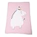 Produktbild MagiDeal Babydecke Kuscheldecke Krabbeldecke mit Einhorn Geschenk zur Geburt - Rosa