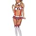 Produktbild TianWlio Damen Dessous Mode Mädchen Nette Sexy Unterwäsche Übergröße Plaid Uniformen Versuchung Unterwäsche