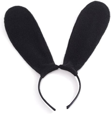 Internet Headband The Multivariant Style Of Party Hoop Sexy Wool Rabbit Ears Headband (Band width:1.8cm, black)