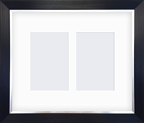 12 x 25,4 cm negro Contemp plateado para fotos