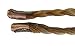 New Style Thin Open Ended Clip-in Hair Braid Mixed Blonde Hair Piece