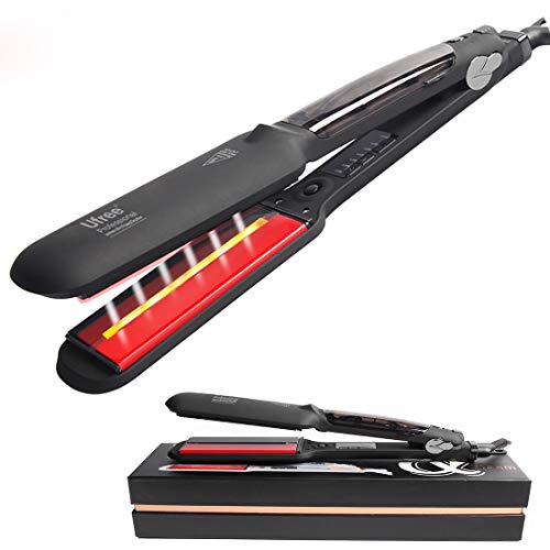 Steam Hair Plate  Steam Plate for Professional Hair Plate Infrared Steam Plates in Tourmaline Professional Plate Hair Straightener  Anion Hair Care Curadeicapelli
