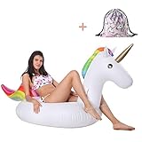 ☺ Maravilloso verano - De nuevo a la playa puede nadar el tiempo, este verano debido a la inflable unicornio nadar y llegar a ser particularmente colorido. En el hermoso mar o en la piscina de natación casa, y el enorme unicornio juntos, se convertirá en la envidia del enfoque.