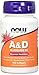 Produktbild Now Foods Vitamin A & D, 100 Sgels 10000/400