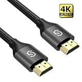 ⭐【Multifunktionale Unterstützung】: Syncwire 4k HDMI-Kabel 2.0 unterstützt Ethernet, UHD 2160p, HD 1080p, 4K Ultra HD und Audio Return Channel (see comment in title) (ARC), 48-Bit-Farbe und Hot-Plugging. Sie können eine Internetverbindung zwischen mehreren Geräten teilen, ohne dabei ein separates Ethernet-Kabel verwenden zu müssen