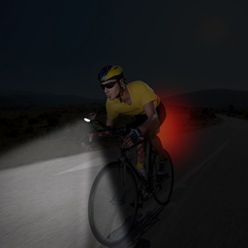 YaFex LED Fahrrad Lichter Set USB Wiederaufladbare Fahrradbeleuchtung 3-6 Licht-Modi Wasserdicht Außen Fahrradlampe mit Fahrradklingel 120 dB - 7