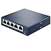 Produktbild MFY&CZ 5-Port Gigabit Netzwerk Switch (bis 1000 MBit/s, geschirmte RJ-45 Ports, Metallgehäuse, optimiert Datenverkehr, IGMP-Snooping, unmanaged, lüfterlos)