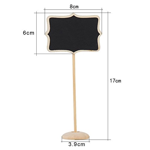 Bcony Wolken Mini Kleine Tafel Kreidetafel Holz Nachricht Board Halter mit Ständer für Party Hochzeit Tisch Nummer/Tischkarte Einstellung Dekoration - 2