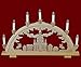 Produktbild yanka-style Schwibbogen Lichterbogen Leuchter Frauenkirche Dresden traditionelles Motiv 7flammig 57 cm breit Weihnachten Advent Geschenk Dekoration (83145-36)