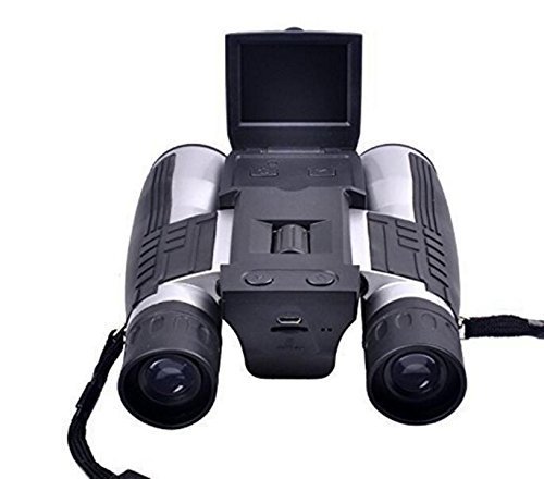 Cámara Binocular Digital/binoculares Digitales 12x32 con Pantalla LCD de 2 Pulgadas y Zoom óptico + Digital